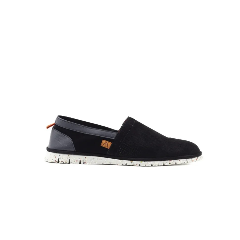 Amber Perforated Suede Slip-On