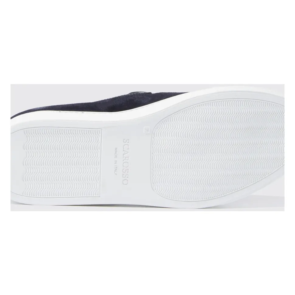 Amedeo Blauwe Suède Loafers