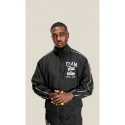 Athletic Nylon Track Jacket