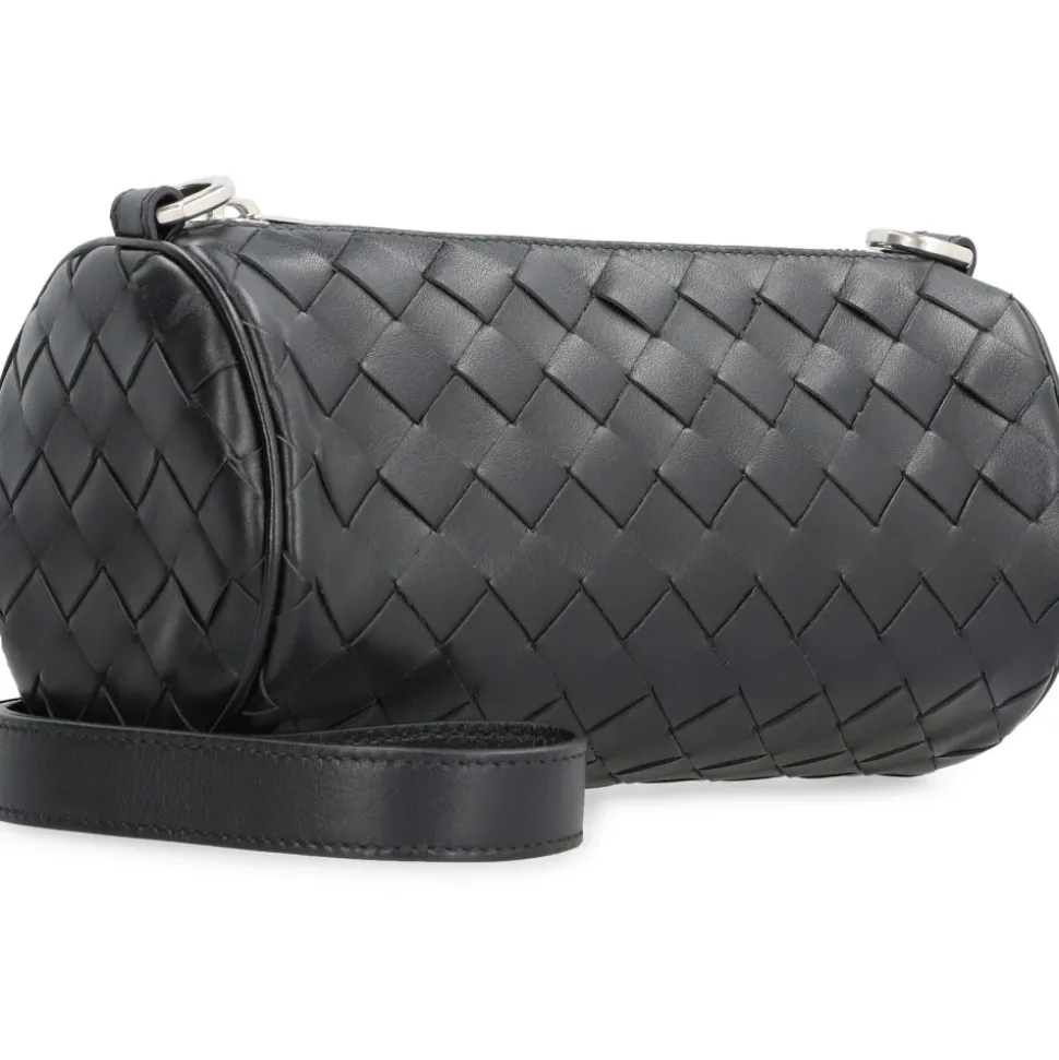 Barrel Leather crossbody tas