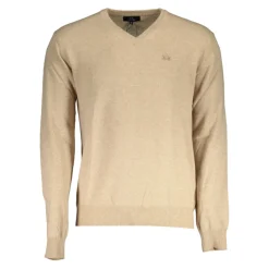 Beige Trui Lange Mouwen Heren