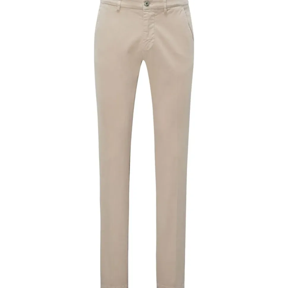 Beige Slim Fit Chino Broek Torino