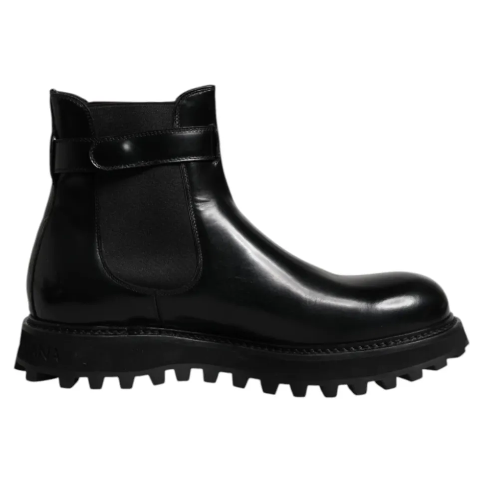 Belted Logo Chelsea Boots