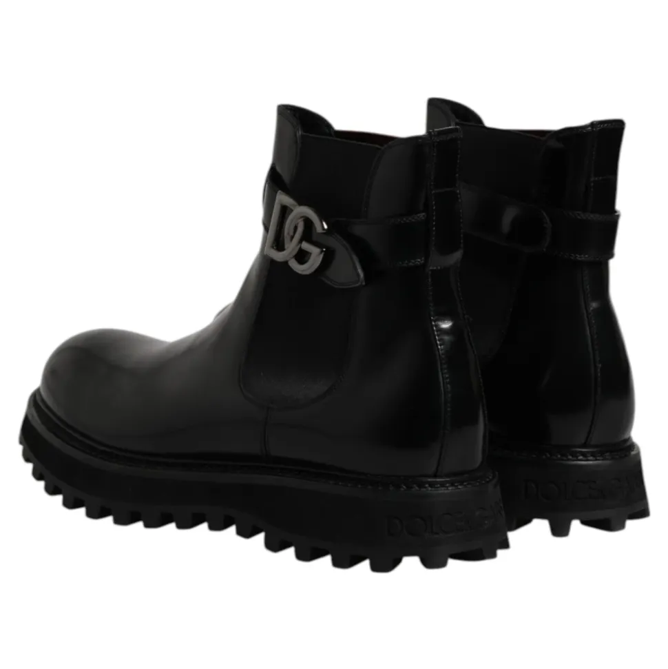 Belted Logo Chelsea Boots