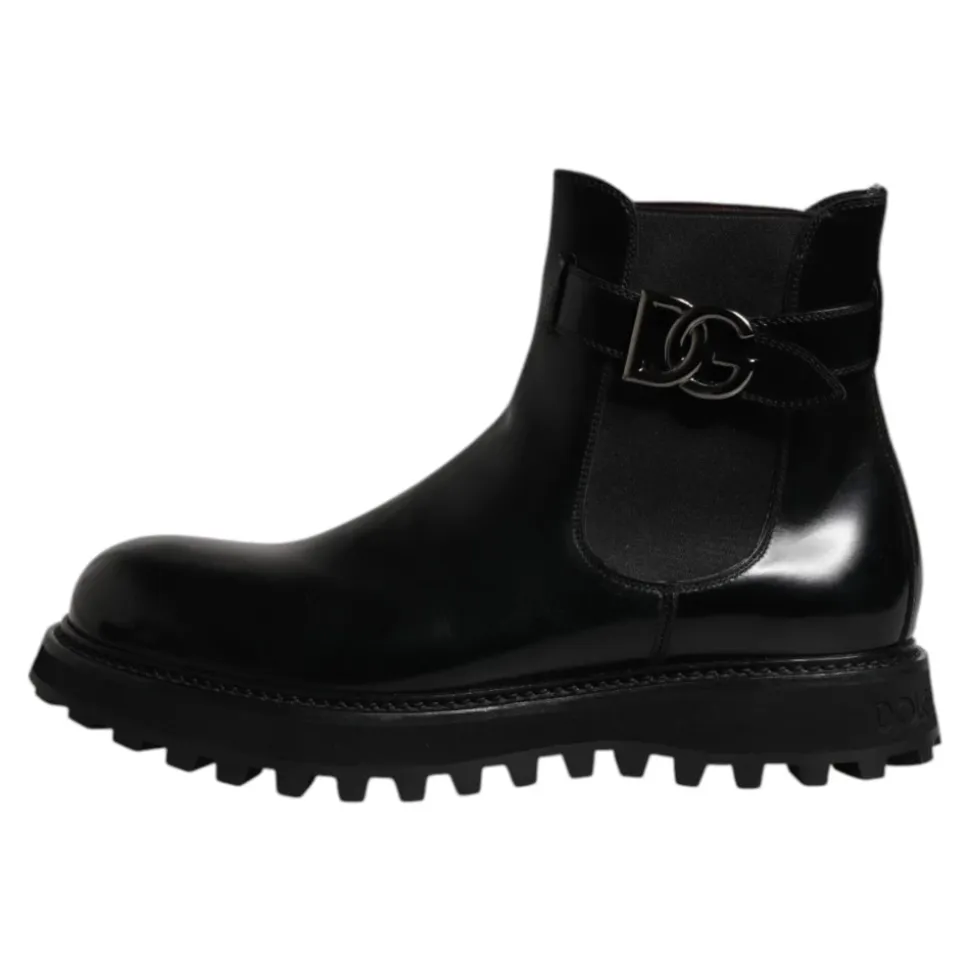 Belted Logo Chelsea Boots