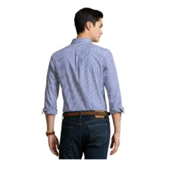 Bengal-Stripe Stretch Poplin Shirt