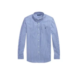 Bengal-Stripe Stretch Poplin Shirt