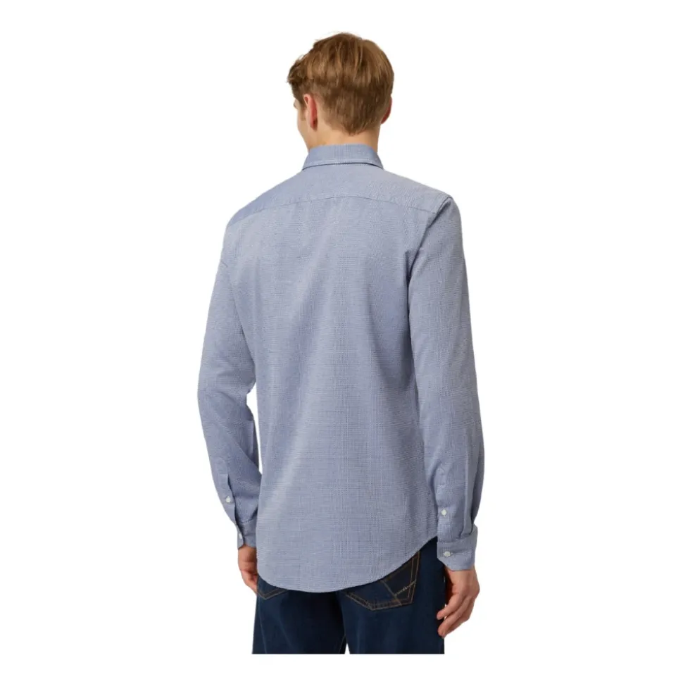 Blauw Oxford Herenshirt