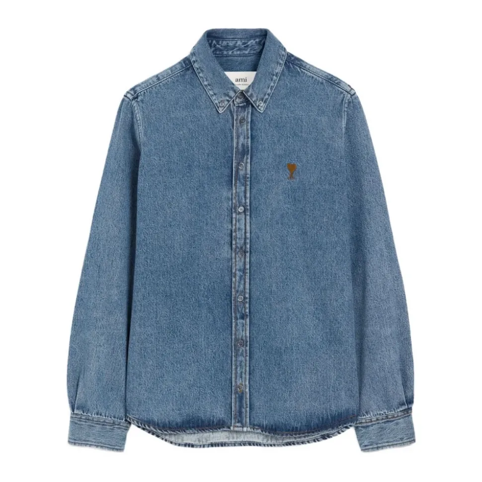 Blauwe Casual Overhemden