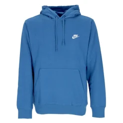 Blauwe Fleece Hoodie met Trekkoordcapuchon