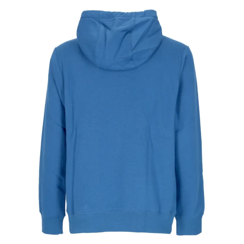 Blauwe Fleece Hoodie met Trekkoordcapuchon