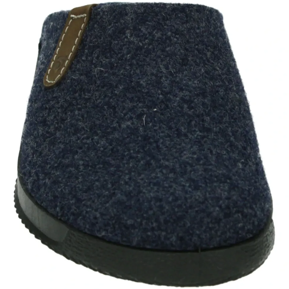 Blauwe Heren Pantoffels G Breedte