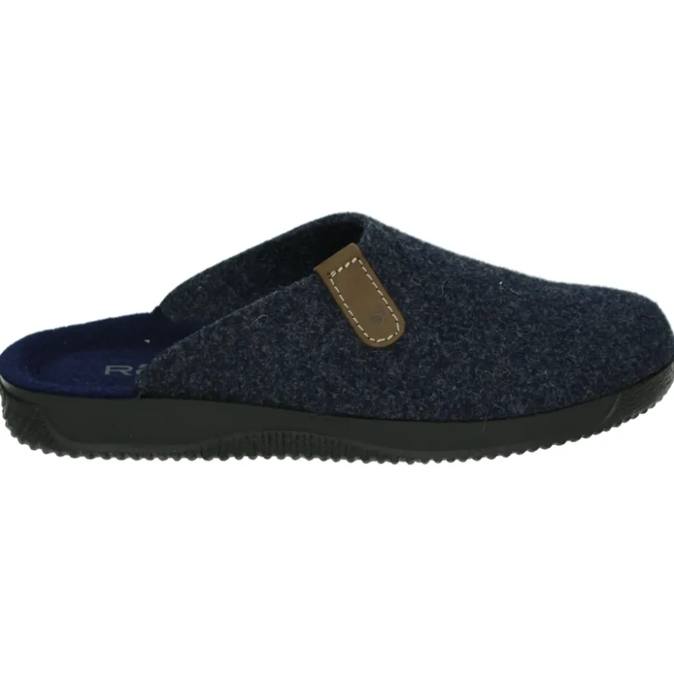 Blauwe Heren Pantoffels G Breedte