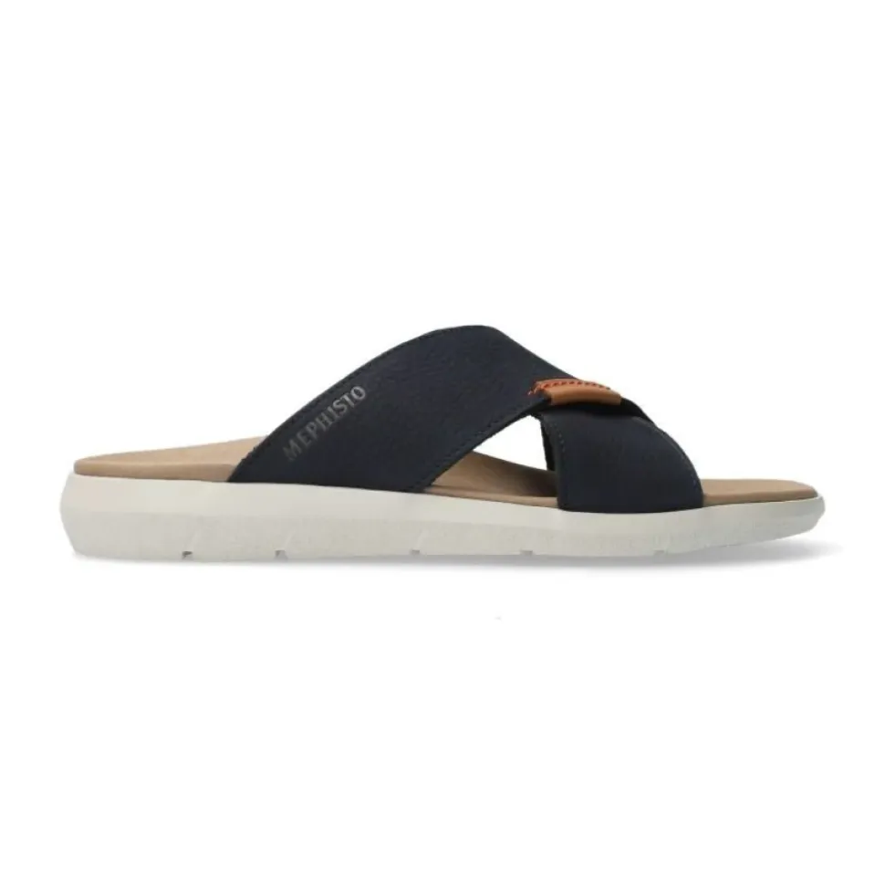 Blauwe Heren Slide Sandaal Collectie