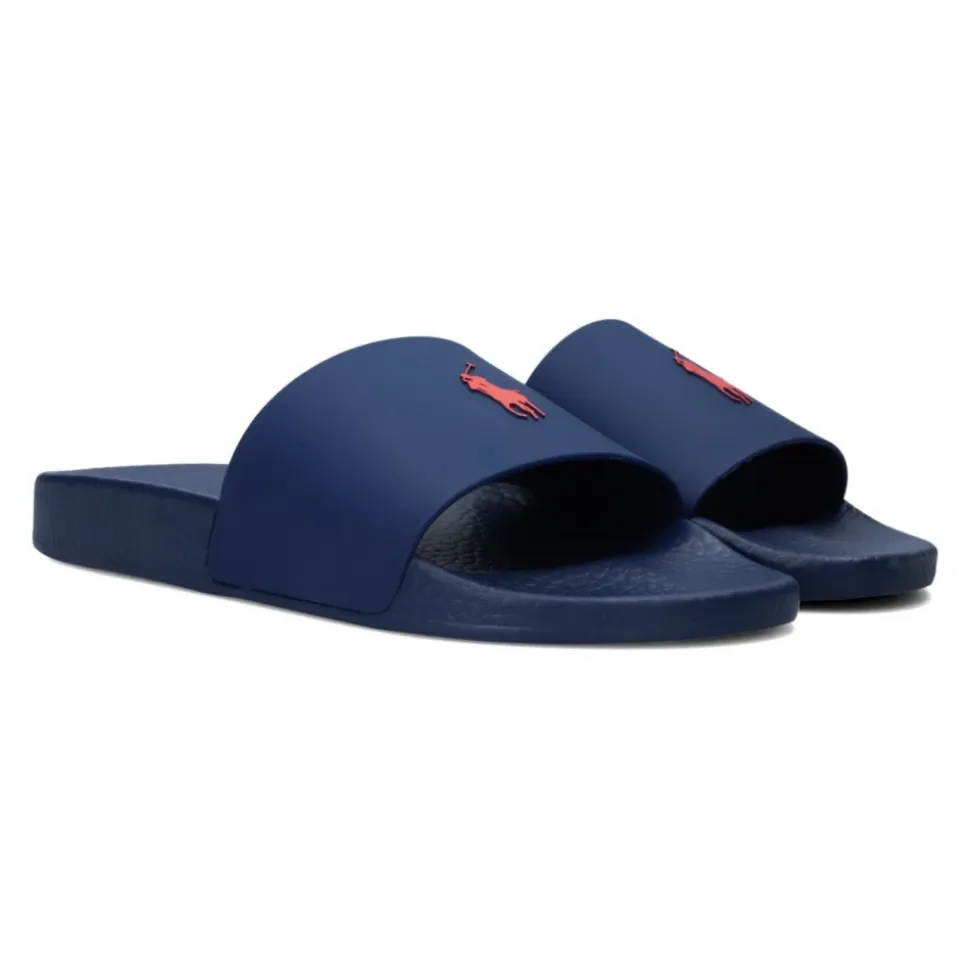 Blauwe Slide Sandalen voor Heren