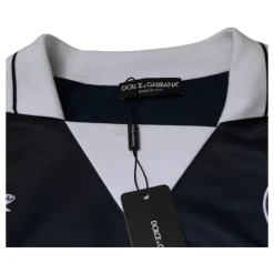 Blauw Wit Milano Lange Mouw Jersey T-shirt