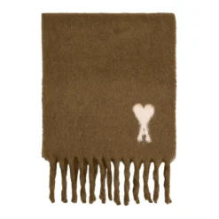 Bruine Alpaca Blend Franje Sjaal