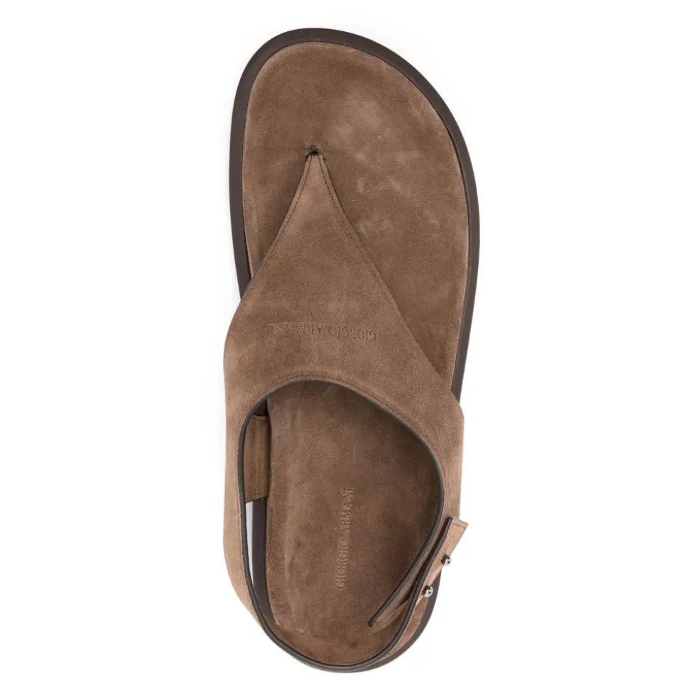 Bruin Elegant Open Platte Sandalen