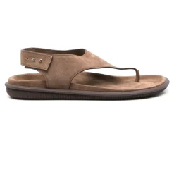 Bruin Elegant Open Platte Sandalen
