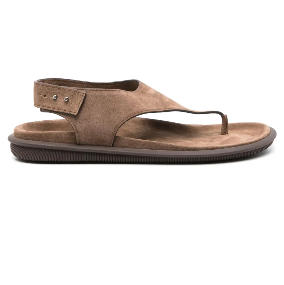 Bruin Elegant Open Platte Sandalen