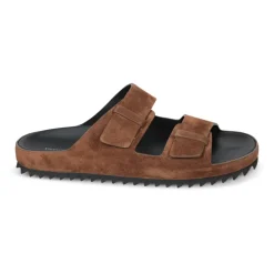 Bruine Sandalen met Dubbele Gespen