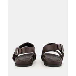 Bruine Suède Fussbett Sandalen