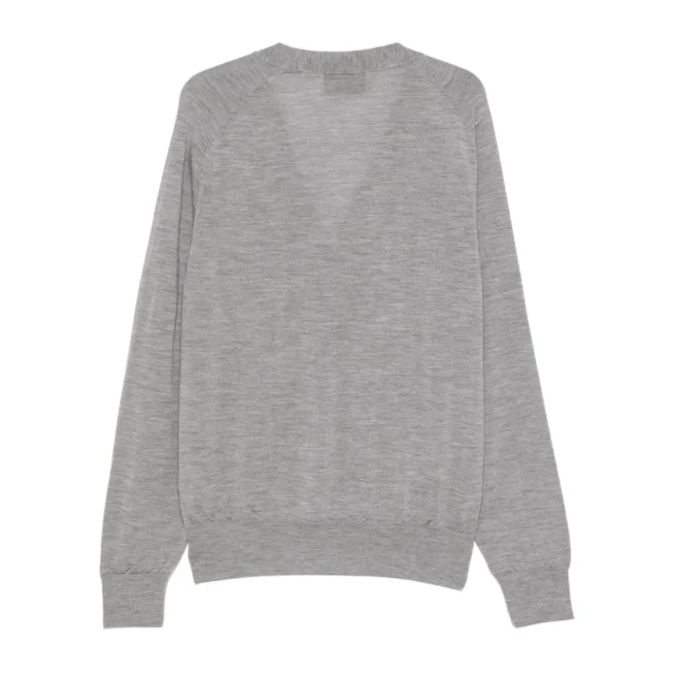 Button V-neck Cardigan