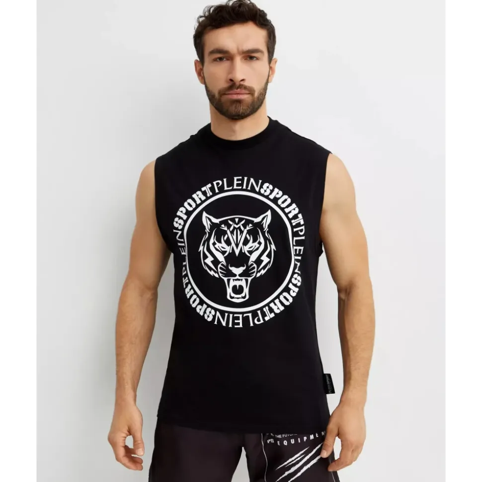 Carbon Tiger Mouwloos T-Shirt