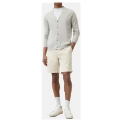 Cardigan met lange mouwen, knoopsluiting en logo borduursel