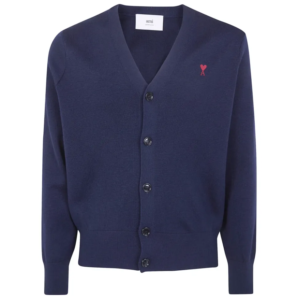 Cardigan met contrasterend "Ami de Coeur"
