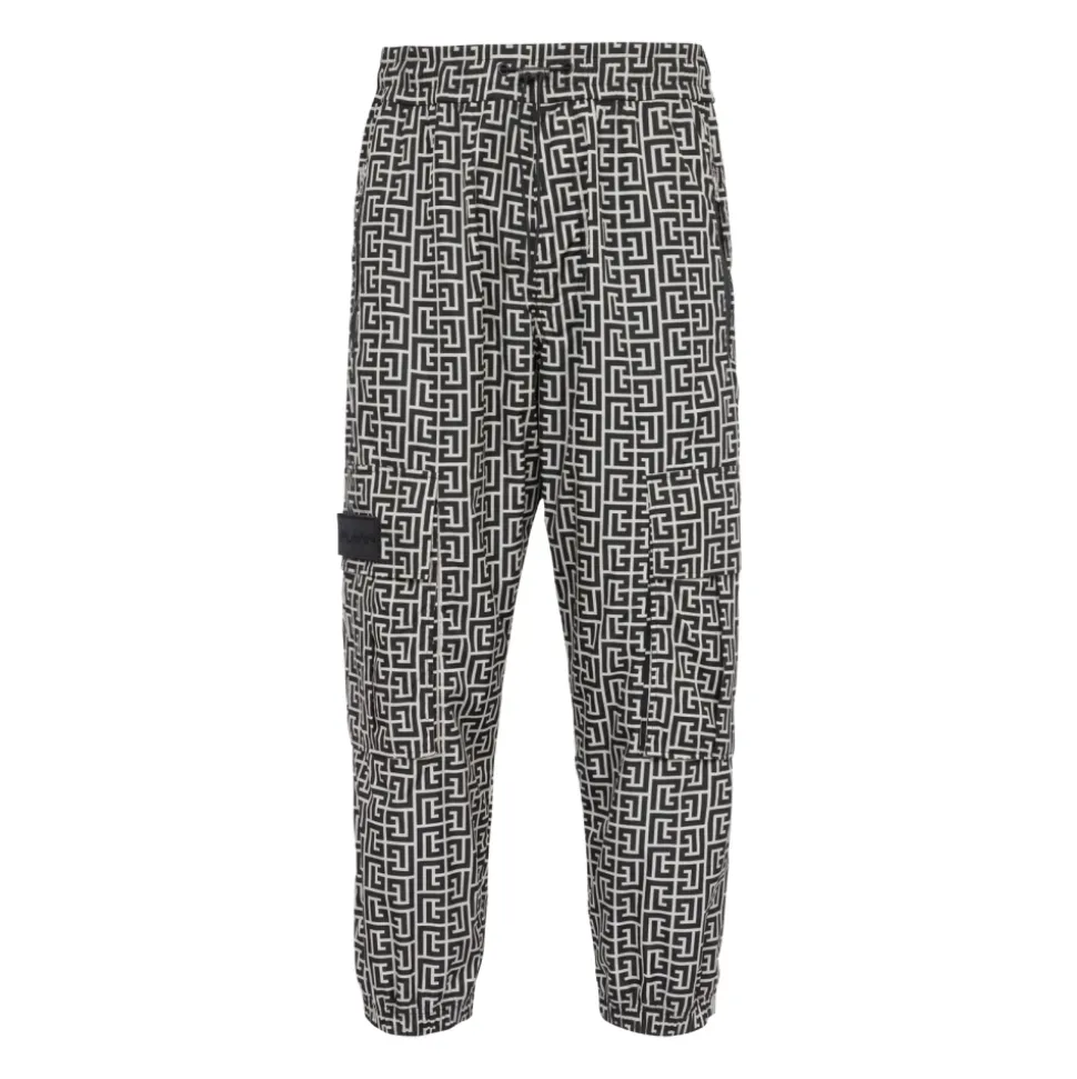 Cargo broek met monogram