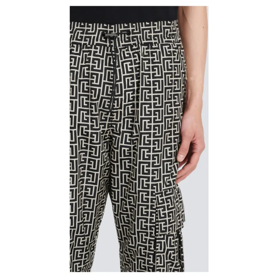 Cargo broek met monogram