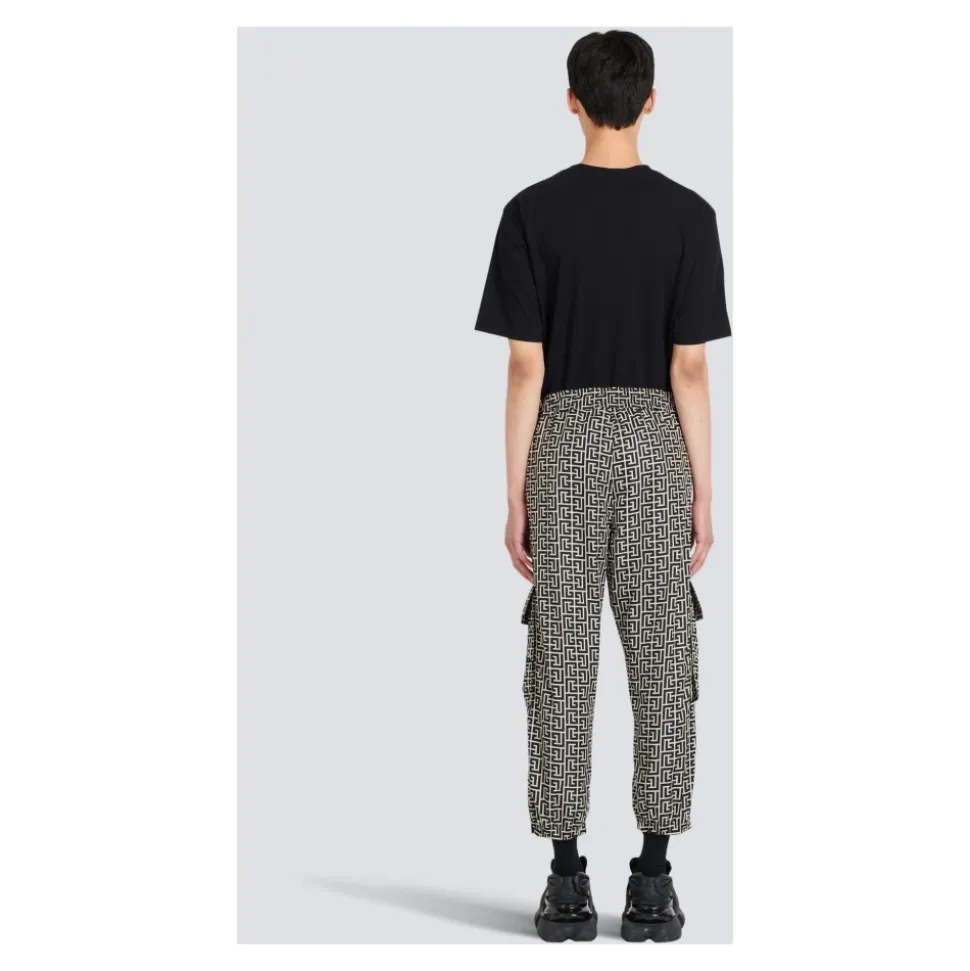 Cargo broek met monogram
