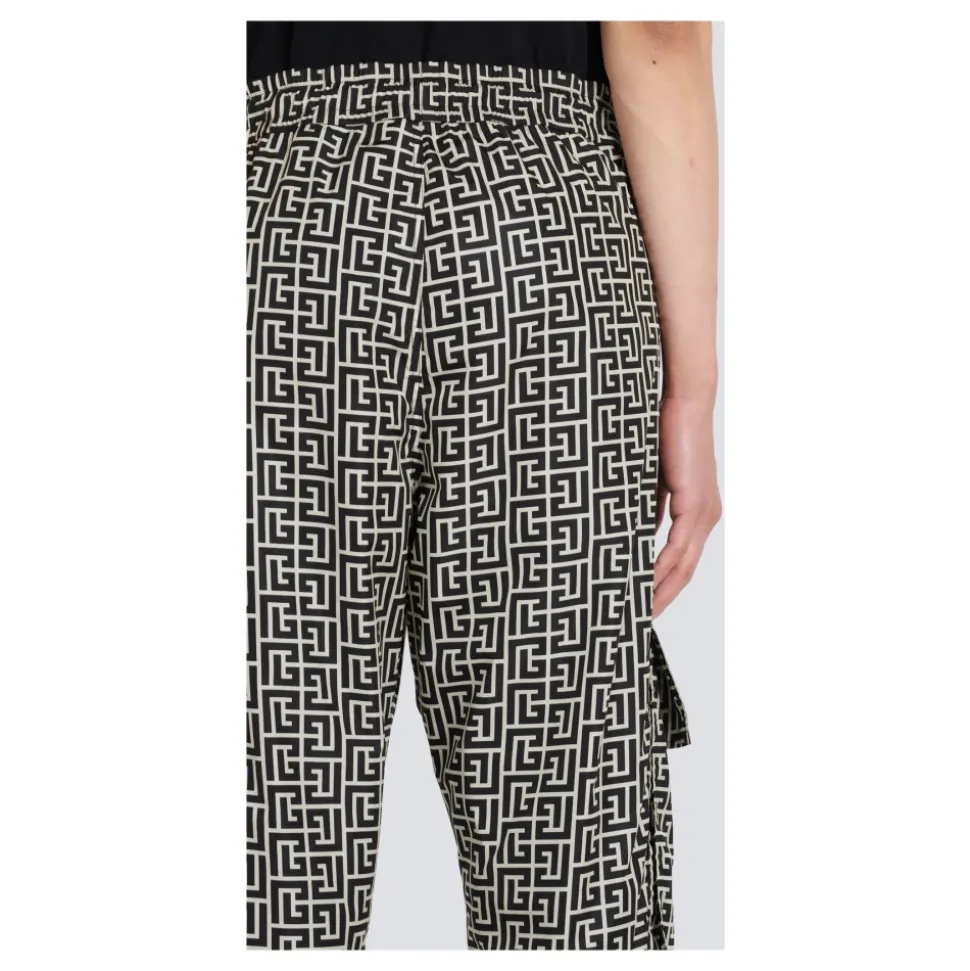 Cargo broek met monogram