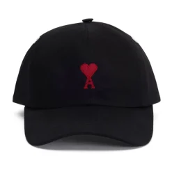 Casquette in katoengabardine met perzikhuid effect
