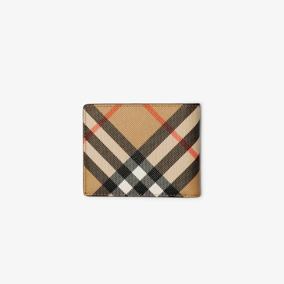 Check Slim Bifold Portemonnee