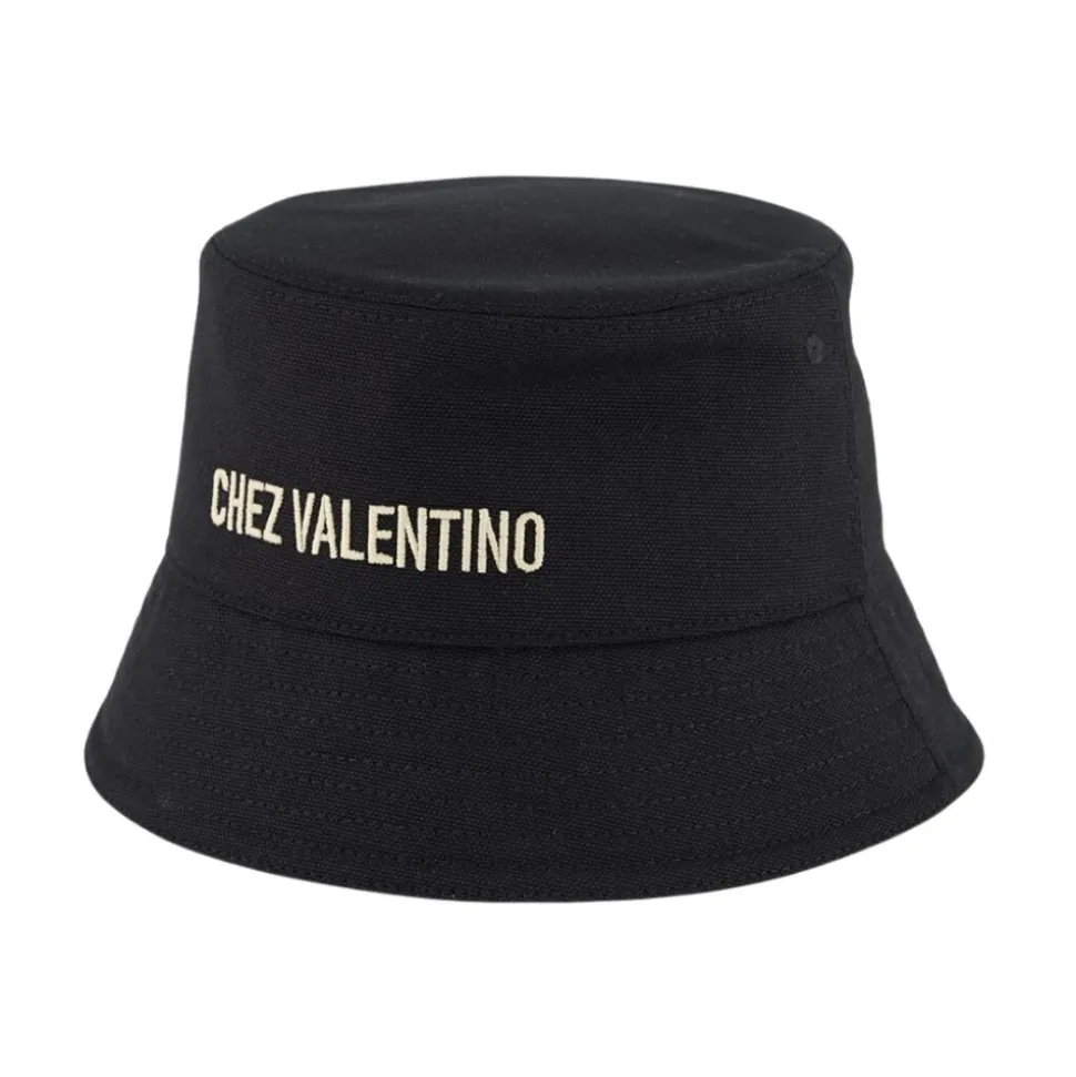 Chez Cotton Bucket Hat met Borduursel