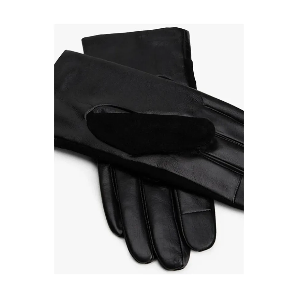 Chic Suede Back Leren Handschoenen
