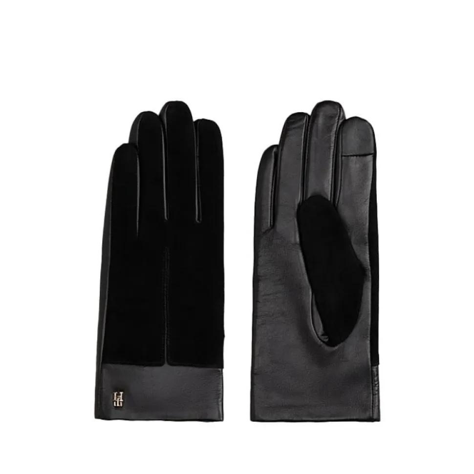 Chic Suede Back Leren Handschoenen