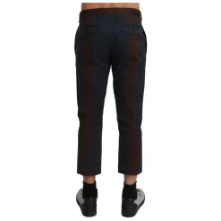 Chique Gestreepte Cropped Casual Broek