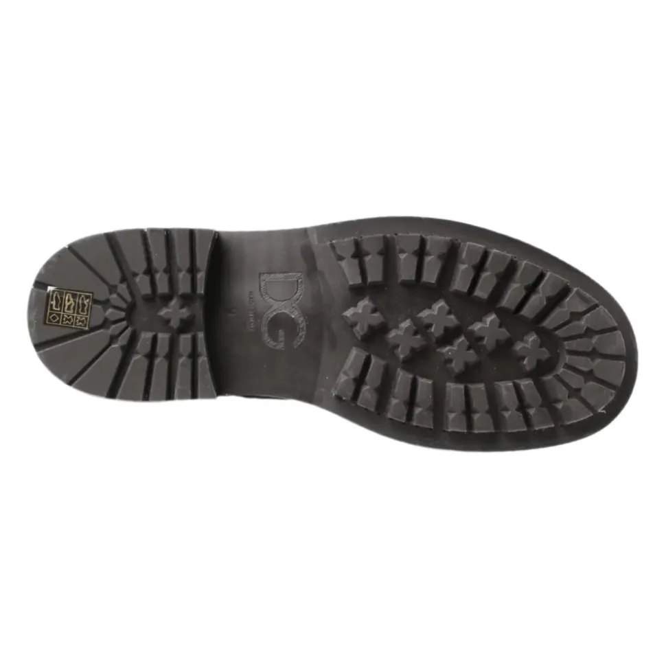 Chique Zwarte Veterschoenen Grijs-Wit