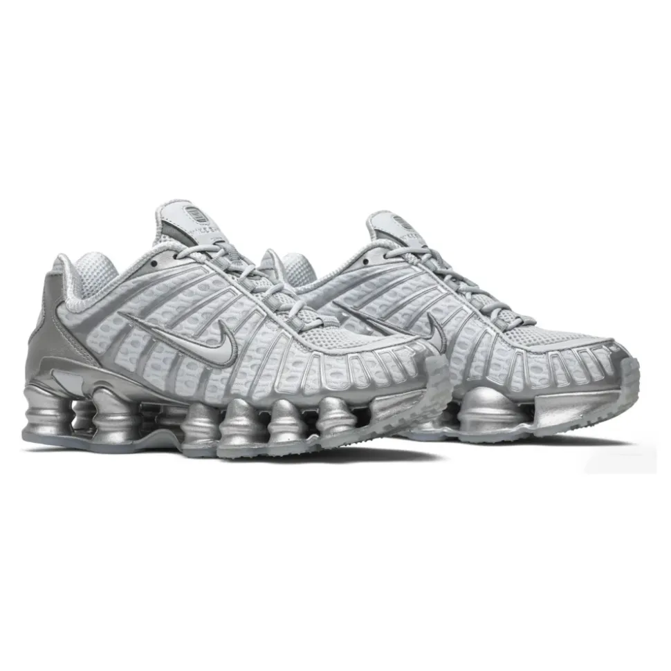 Chrome Shox Sneakers Grijs 2025 Release
