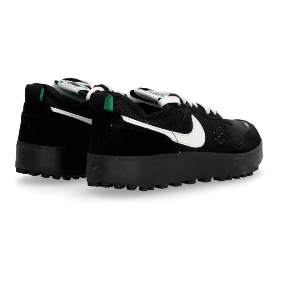 City Zwarte Sneakers met Groene Accenten