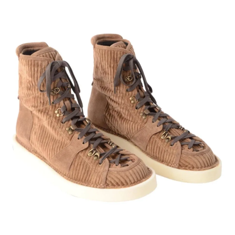 Corduroy Laarsjes met Veters