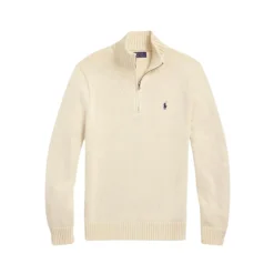 Cotton Quarter-Zip Jumper