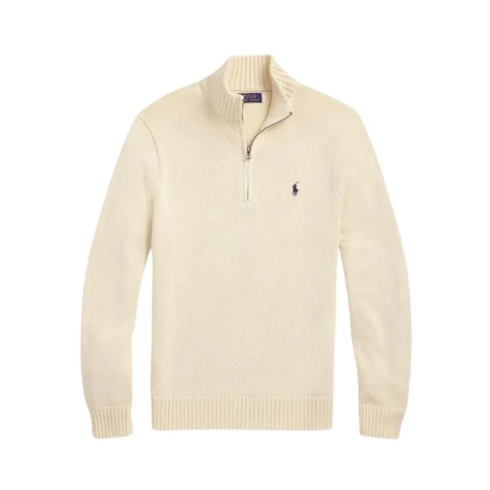 Cotton Quarter-Zip Jumper