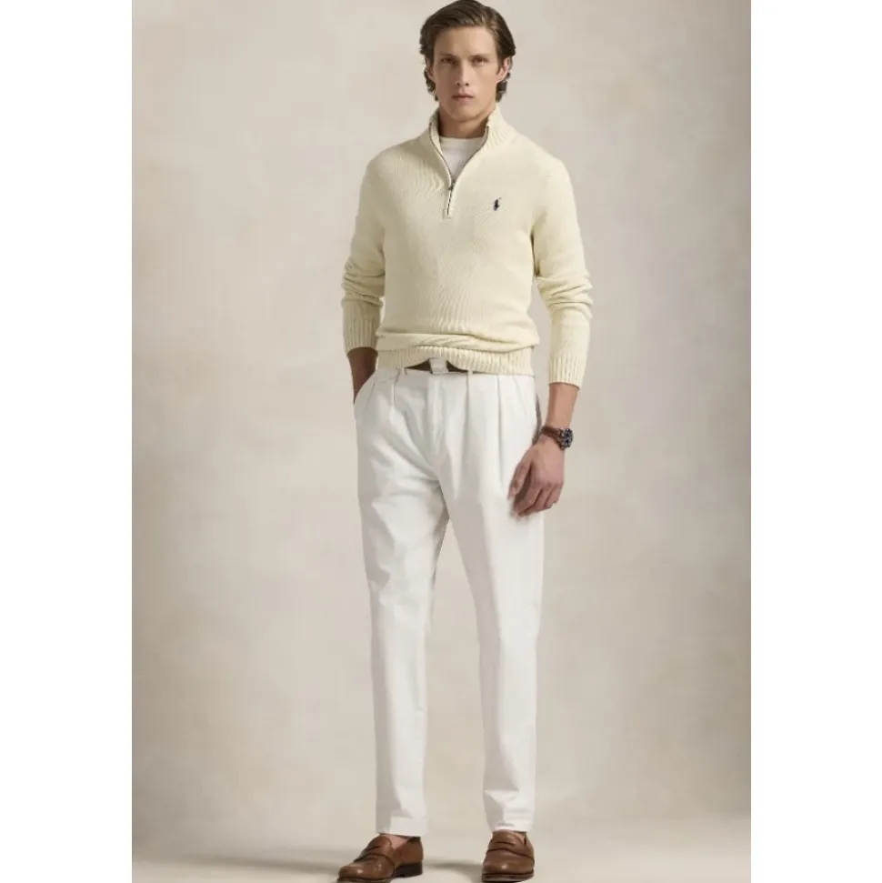 Cotton Quarter-Zip Jumper