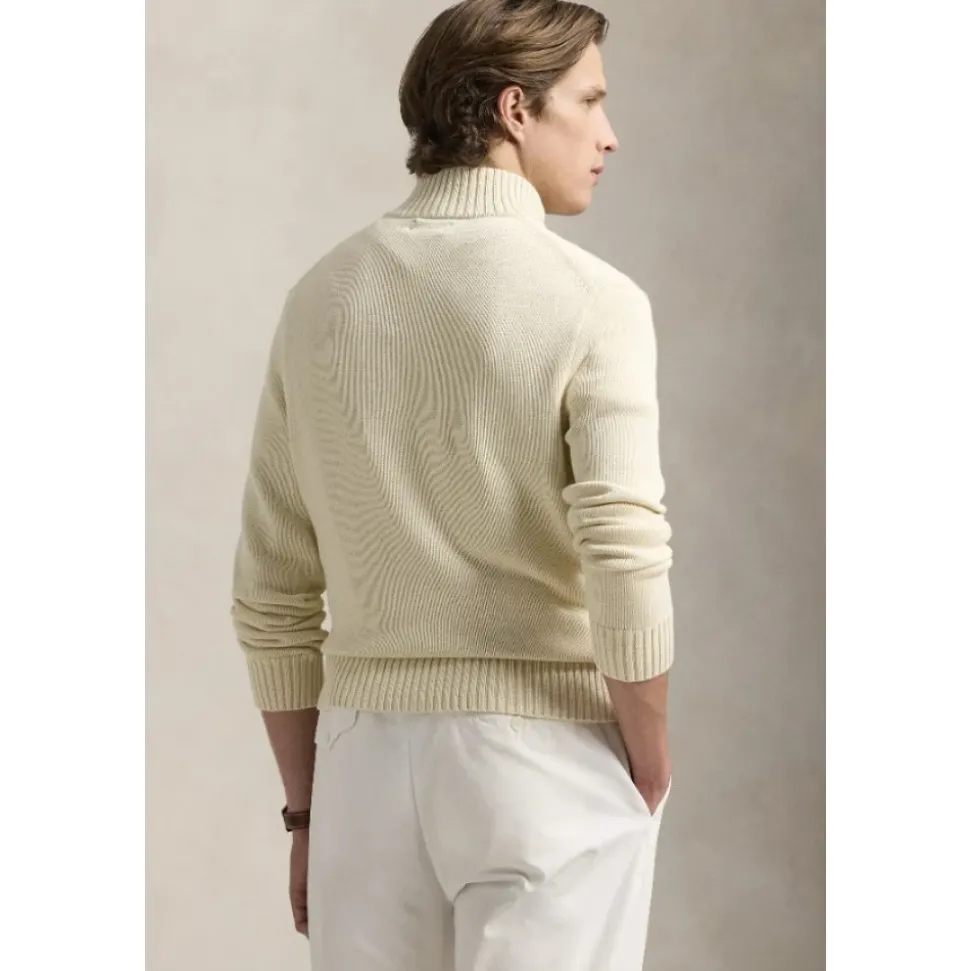 Cotton Quarter-Zip Jumper