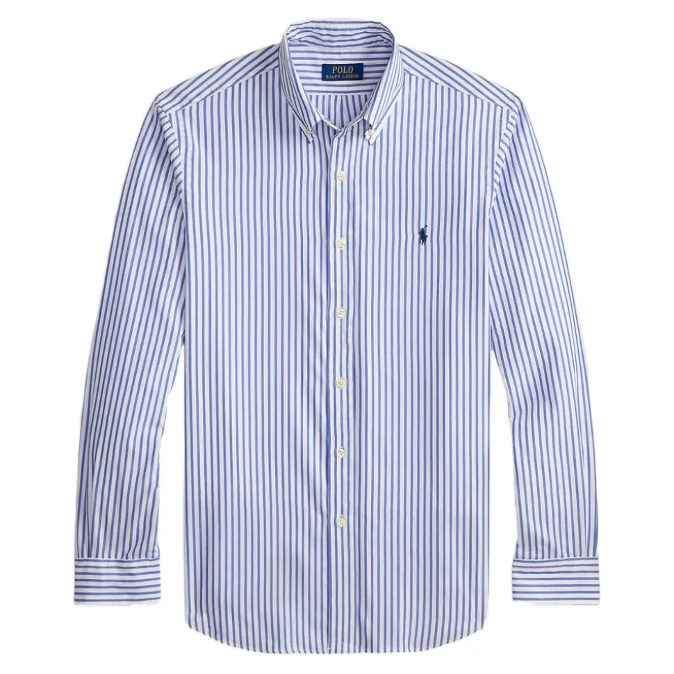 Custom-Fit Gestreepte Broadcloth Overhemd