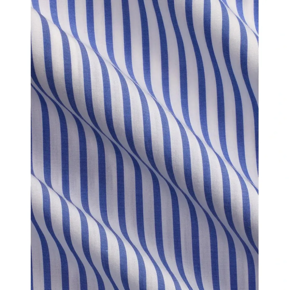 Custom-Fit Gestreepte Broadcloth Overhemd
